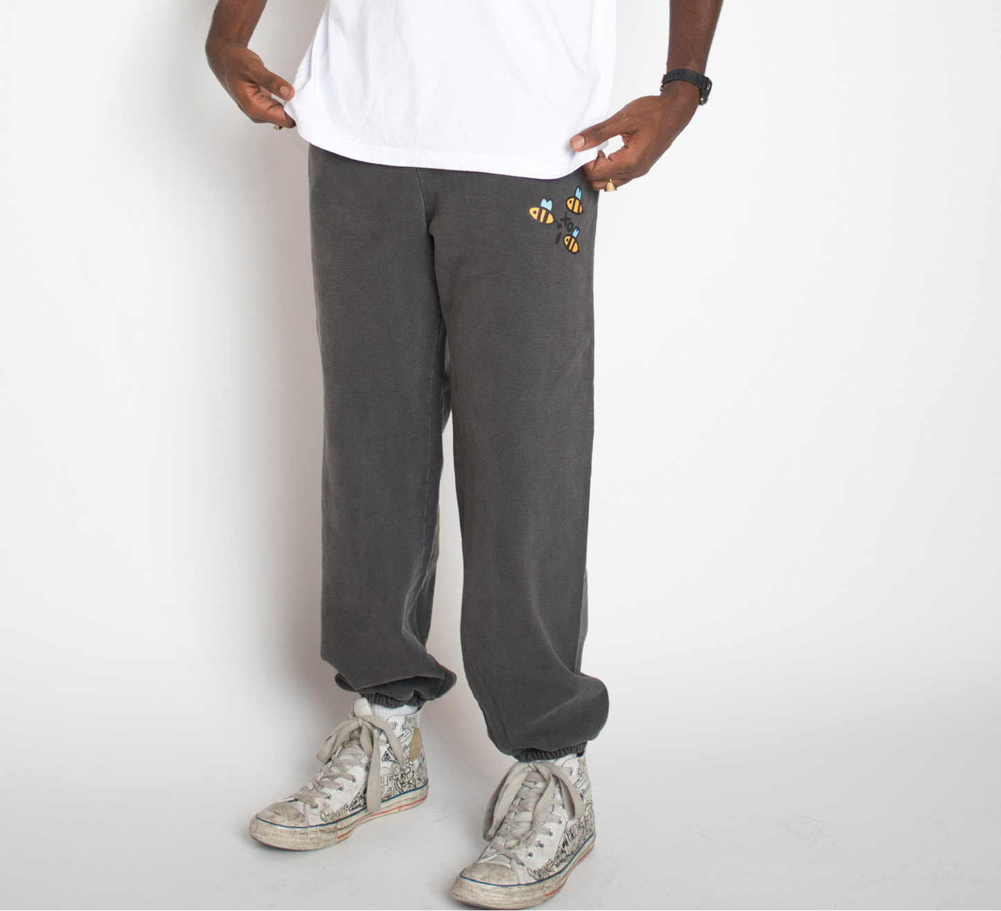 Abejitas Sweat Pants VINTAGE BLACK